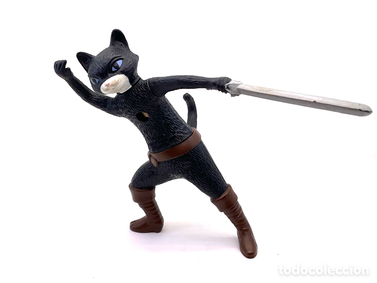 Figuras de goma y PVC: Figura de Kitty Patitas Suaves. Pel&iacute;cula El Gato con Botas . McDonald&acute;s ( Happy Meal) 2011