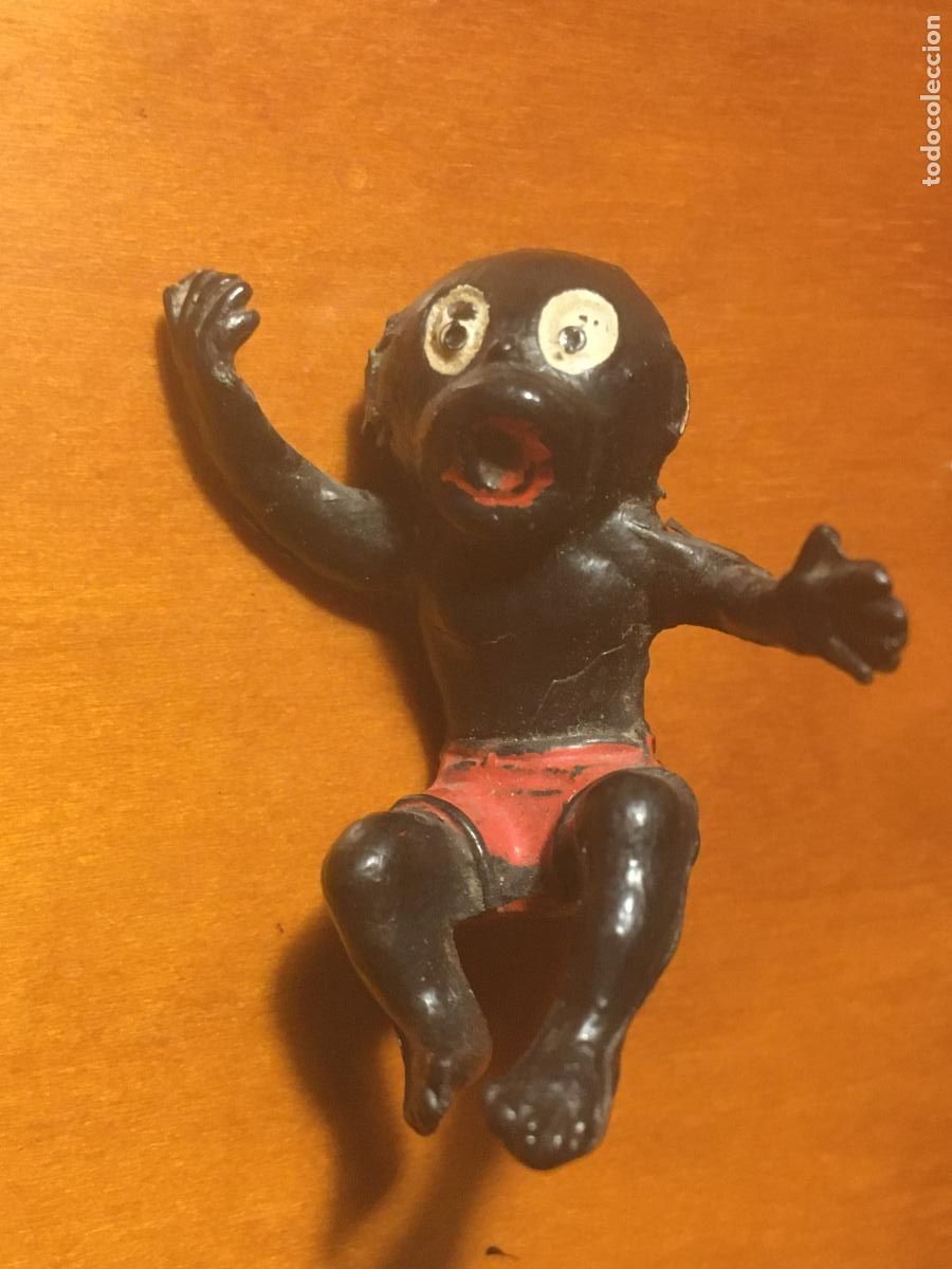 Figuras de goma y PVC: babali figura del TBO teixido figura de goma original antigua