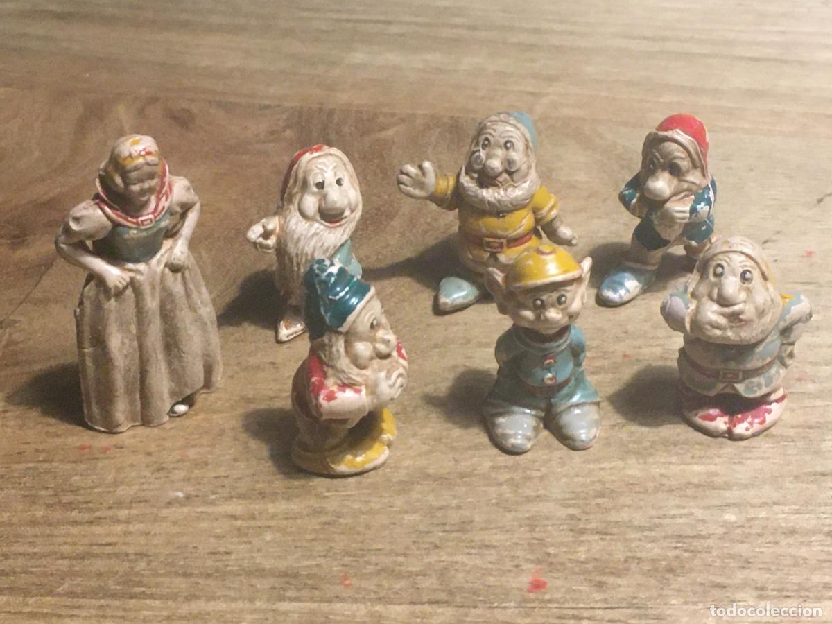 Figuras de goma y PVC: blancanieves y los siete enanitos pech lote figuras de goma originales antiguas
