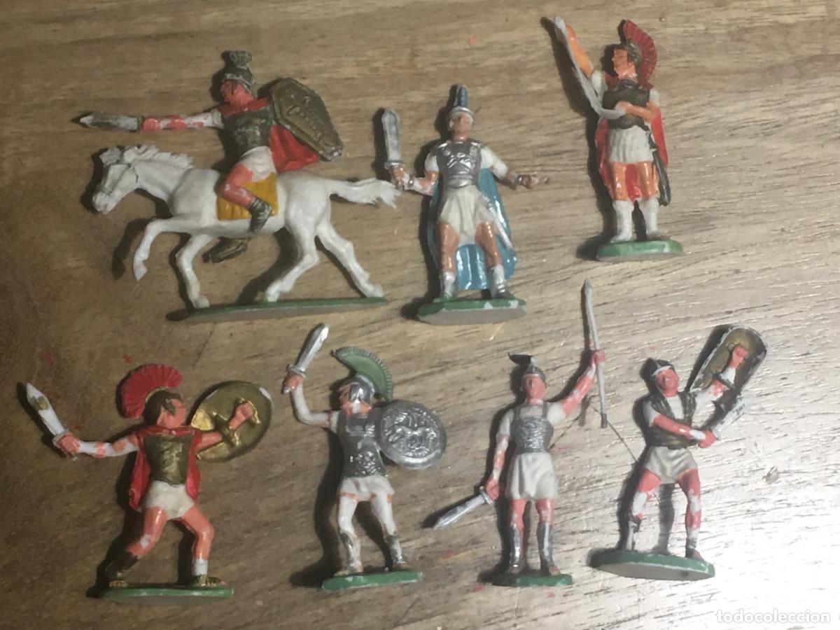 Figuras de goma y PVC: romanos lote figuras de plastico originales antiguas