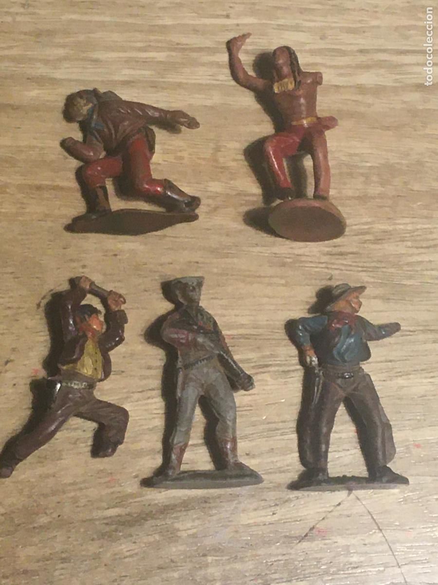 Rubber and PVC Figures: indios vaqueros reamsa lote figuras de goma originales antiguas
