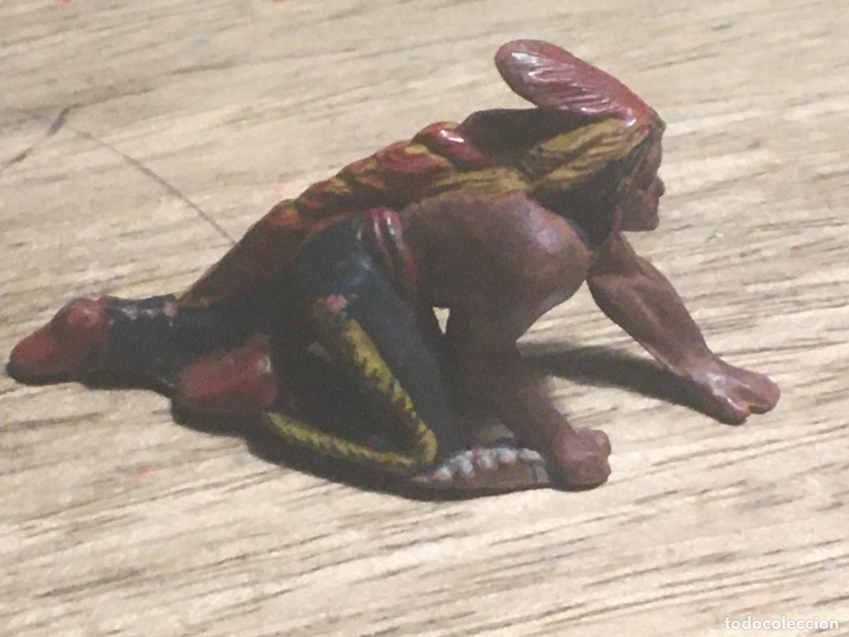 Figuras de goma y PVC: indio reamsa figura de goma original antigua