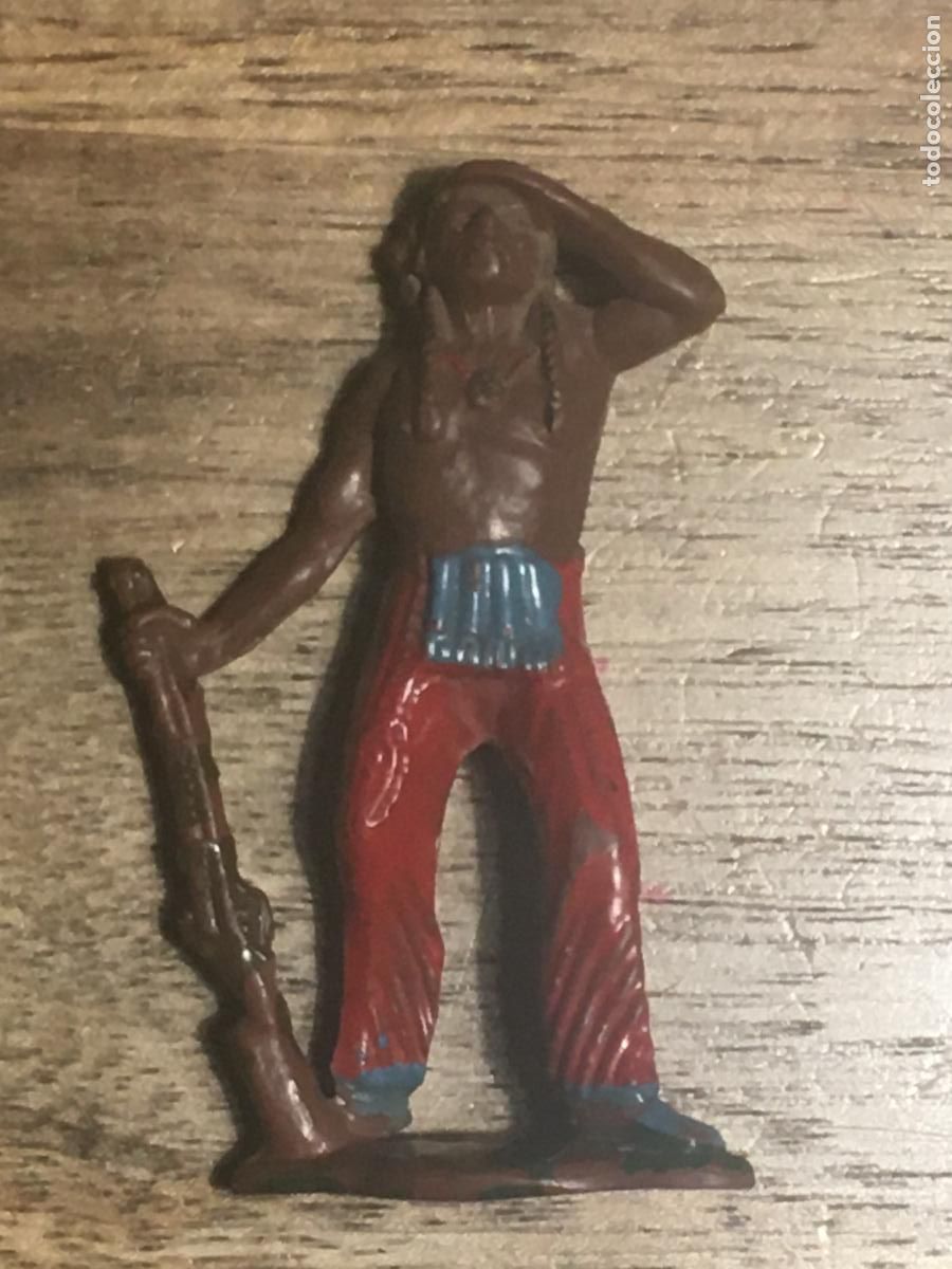 Figuras de goma y PVC: indio reamsa jecsan pech figura de goma original antigua