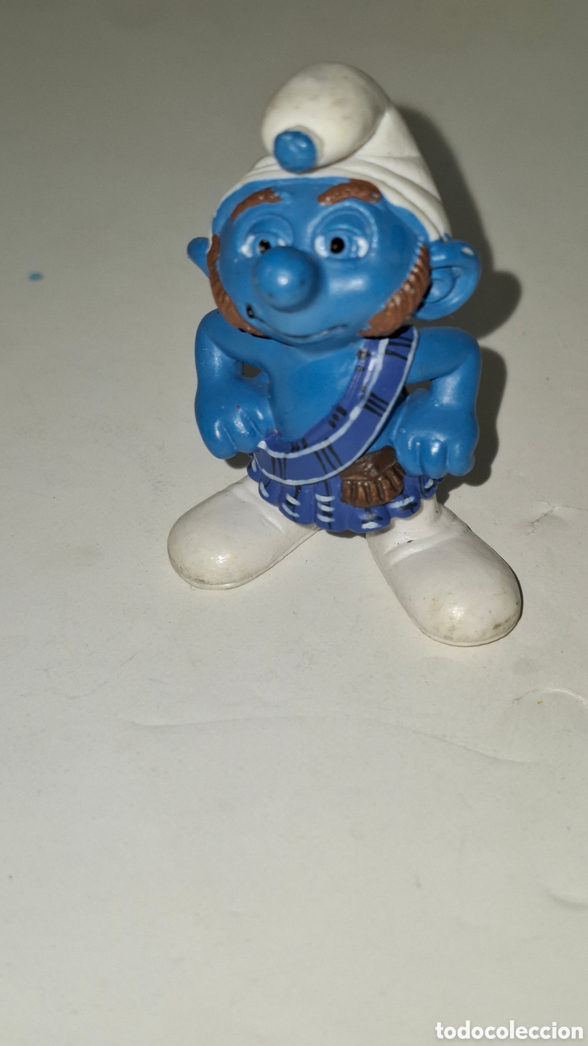 Figuras de goma y PVC: SCHLEICH FIGURA DE PVC MADE IN GERMANY PITUFO ESCOCES PEYO SMURFS
