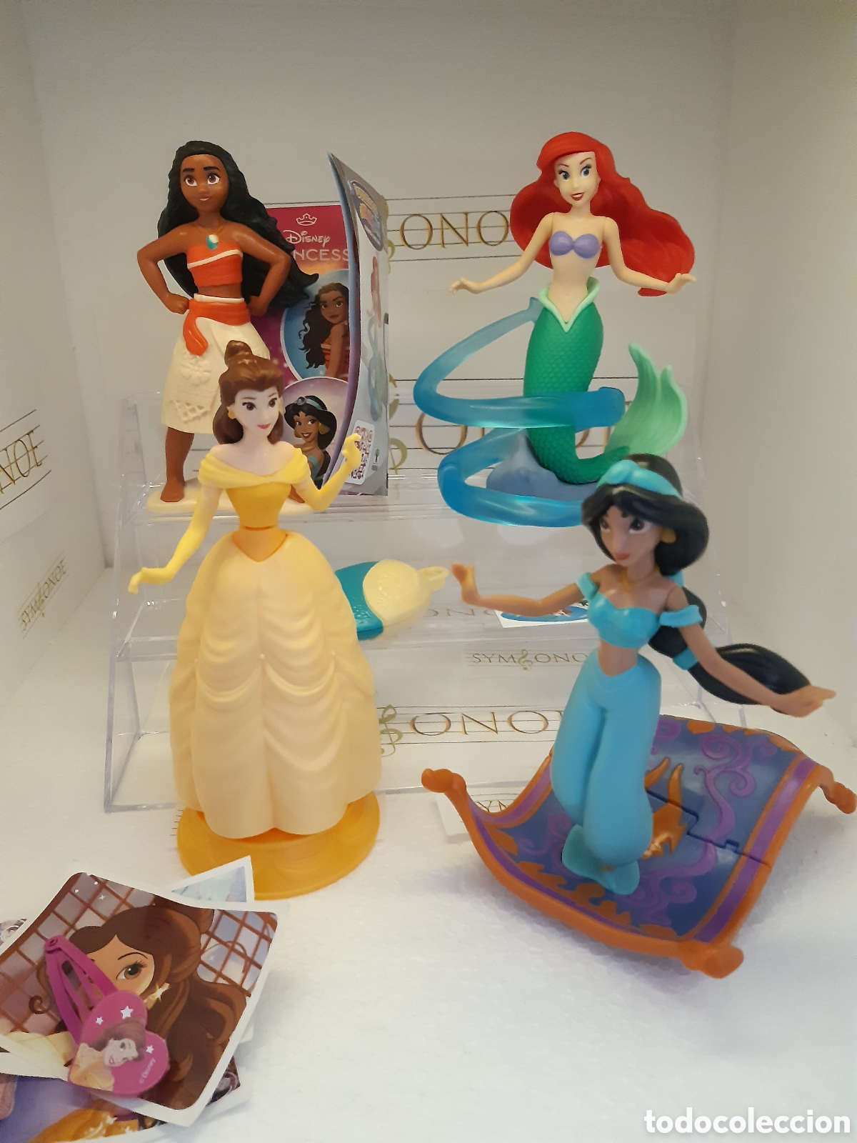 Figuras de goma Kinder: Colecci&oacute;n completa princesas Disney Jazm&iacute;n Sirenita Bella Vaiana kinder Sorpresa
