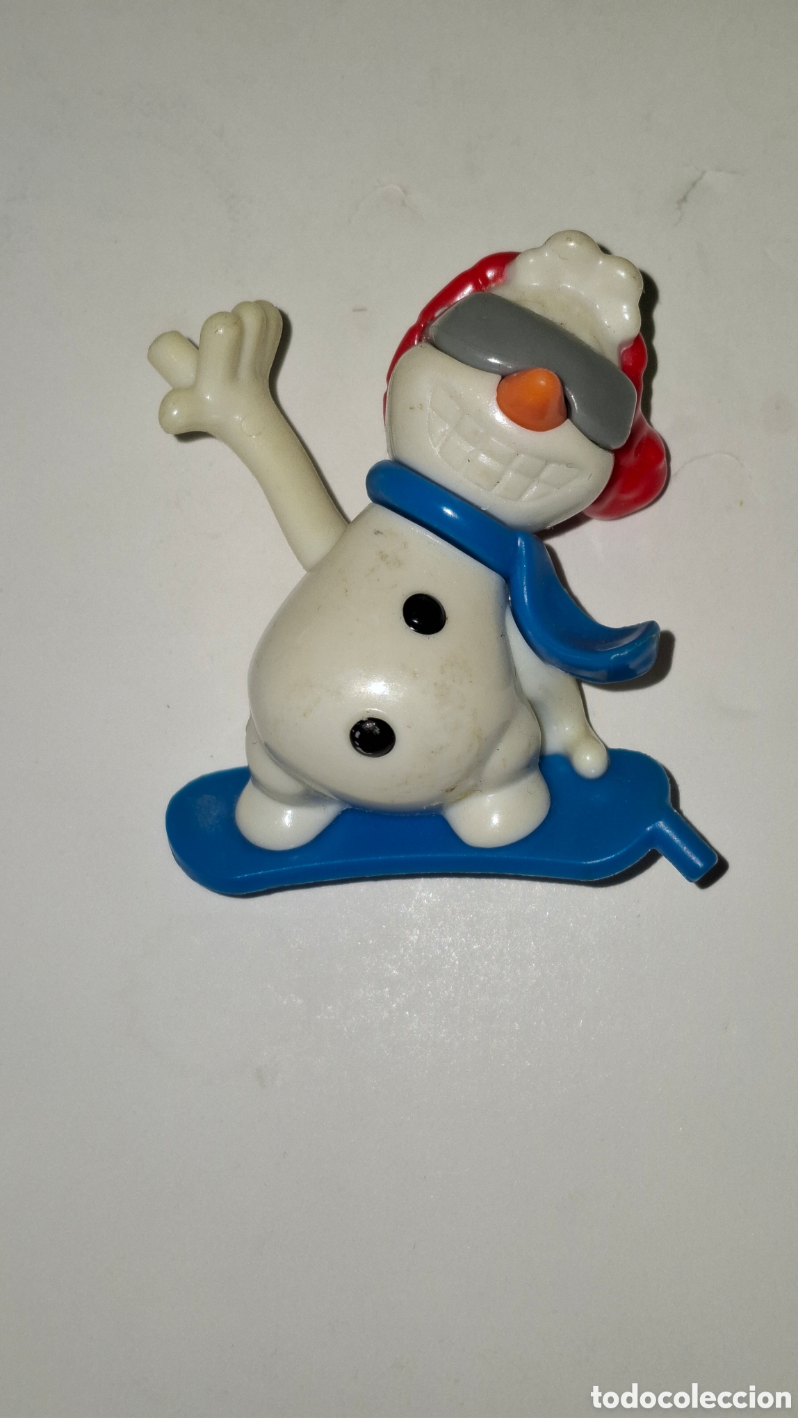 Figuras de goma Kinder: FIGURA DE PVC PROMOCIONAL KINDER SORPRESA FERRERO SNOWL LUSTIGE MU&Ntilde;ECO DE NIEVE