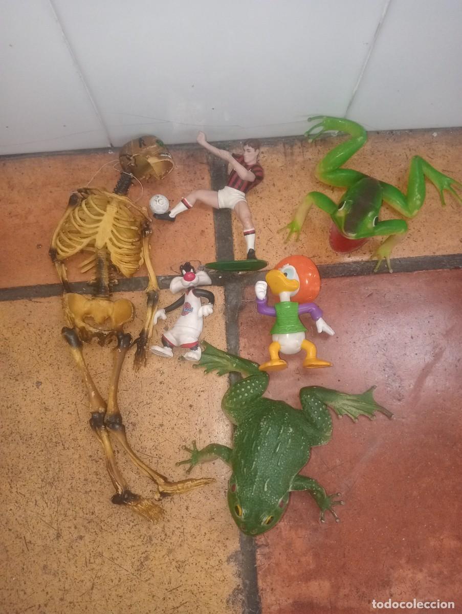 Figuras de goma y PVC: Lote mu&ntilde;ecos vintage