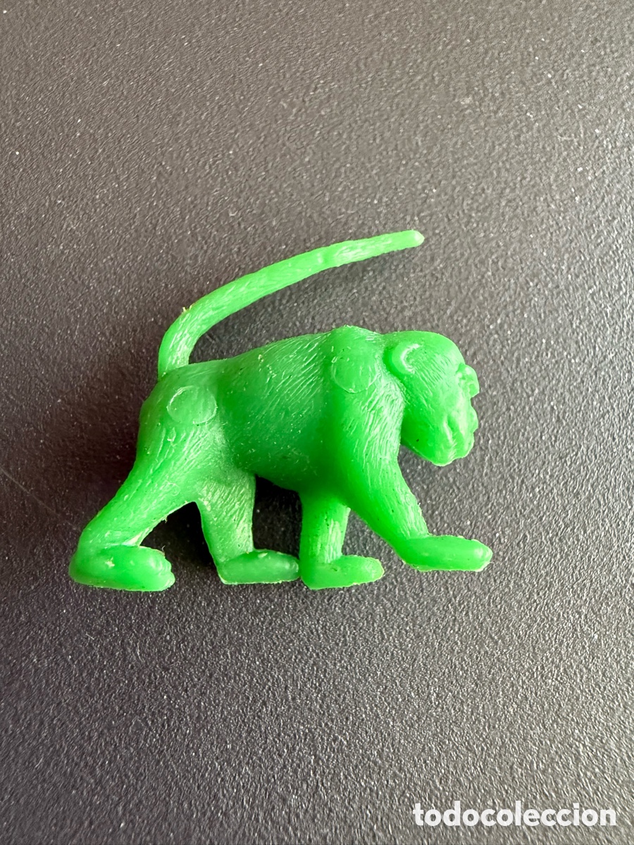 Figuras de goma y PVC: DUNKIN. MONO VERDE. Animales del Zoo. PHOSKITOS