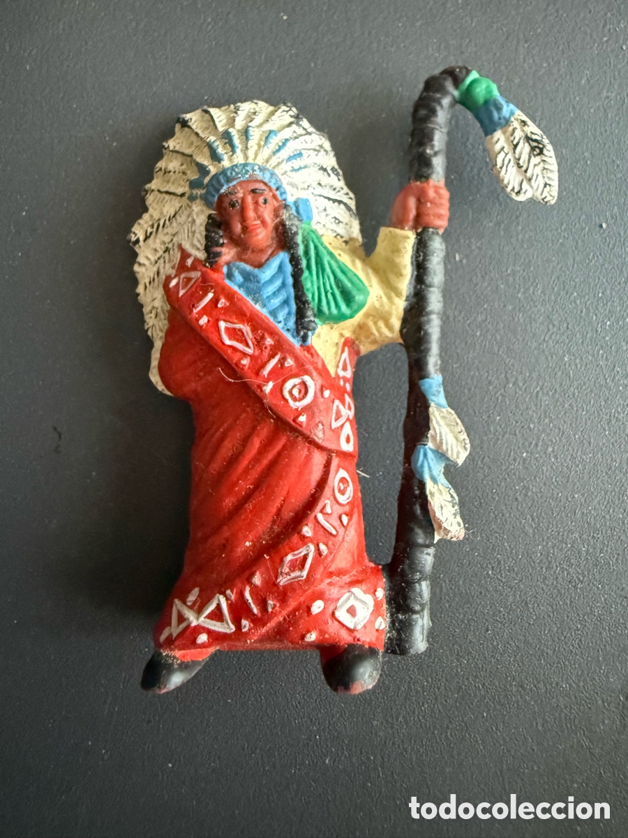 Figuras de goma y PVC: COMANSI. GRAN JEFE INDIO - Foto 1