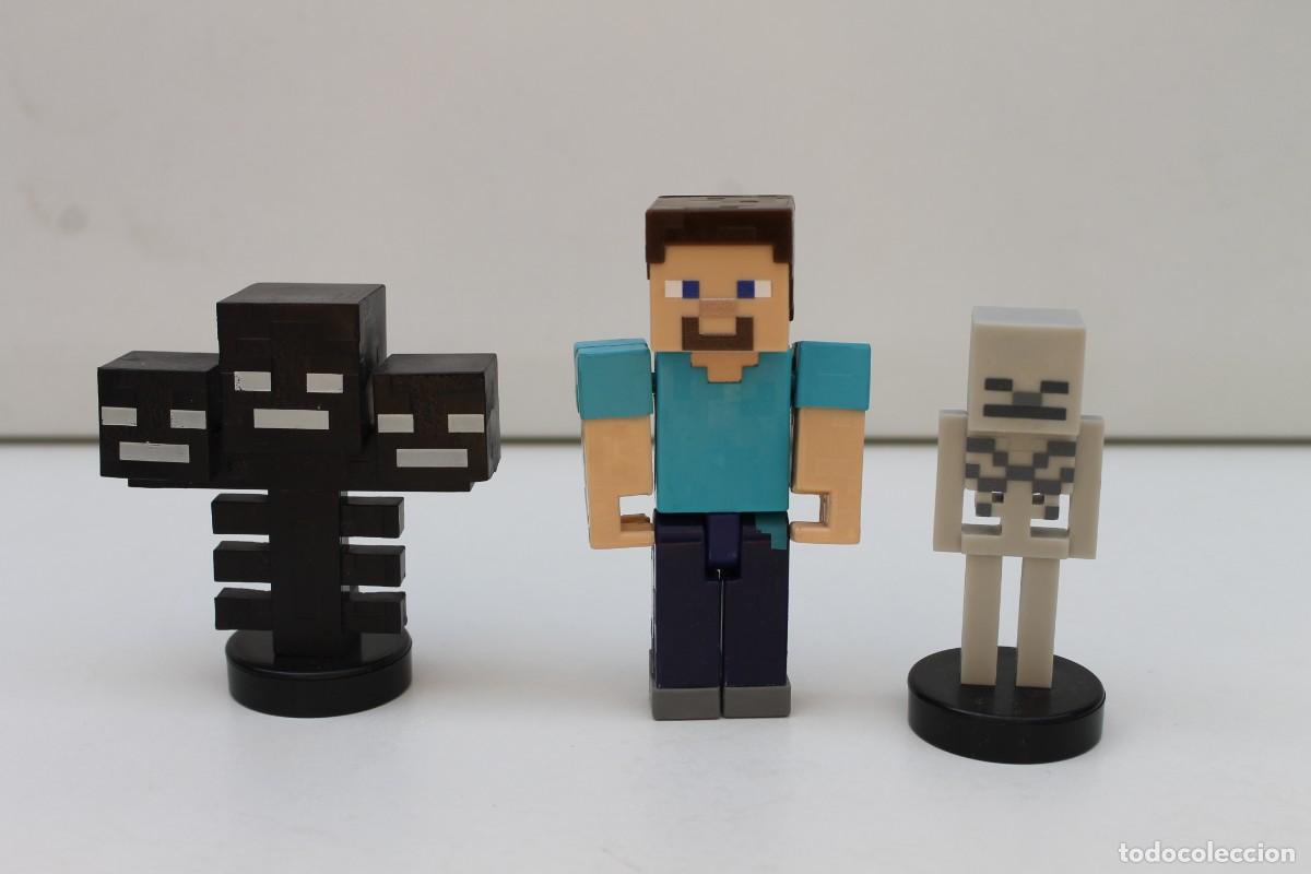 Figuras de goma y PVC: TRES FIGURAS MINECRAFT .
