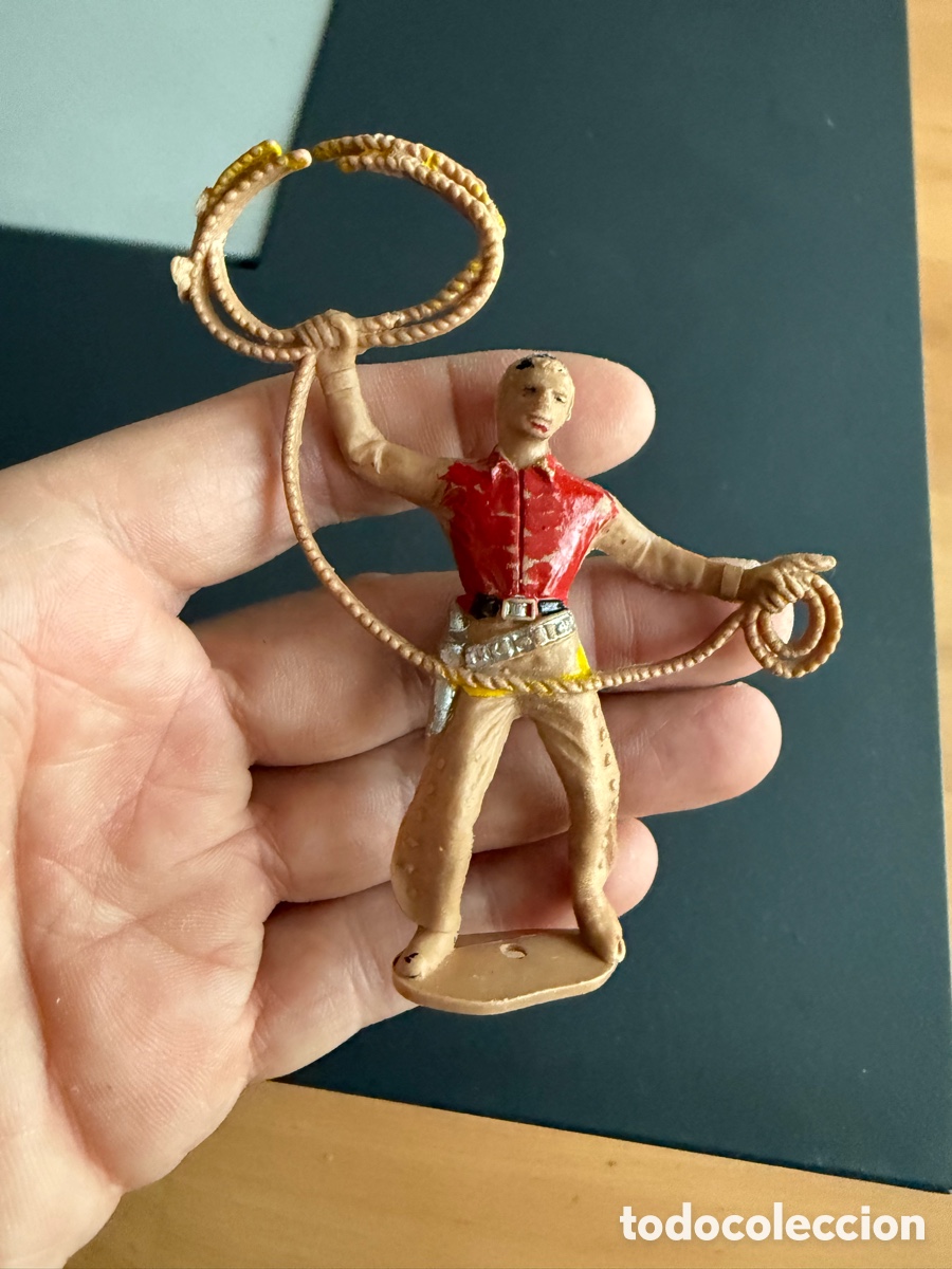 Figuras de goma y PVC: COMANSI VAQUERO CON LAZO - Foto 3