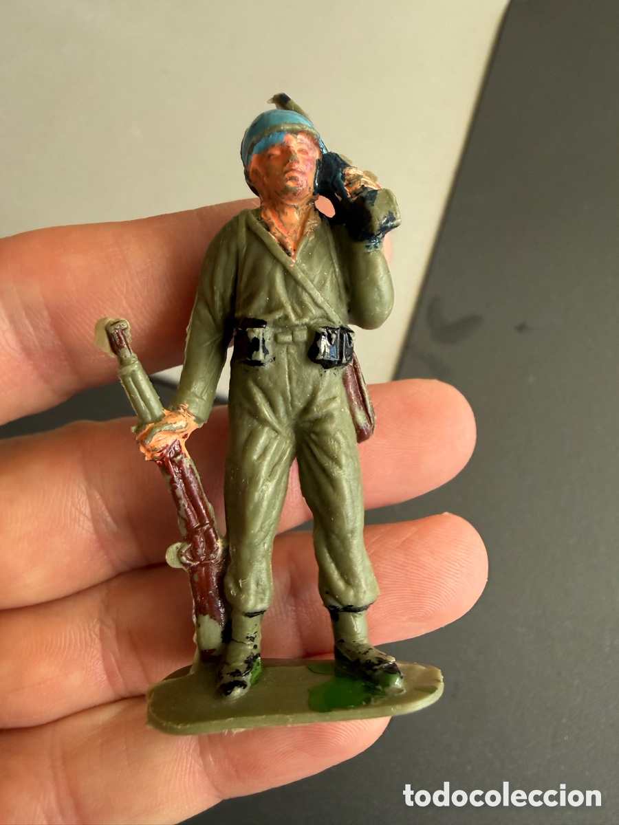 Figurines en Caoutchouc et PVC: Soldado Americano. JECSAN. Cascos Azules