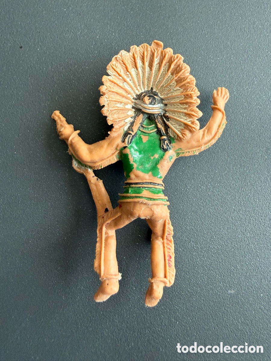 Figuras de goma y PVC: COMANSI. JEFE INDIO. Primera &Eacute;poca - Foto 2