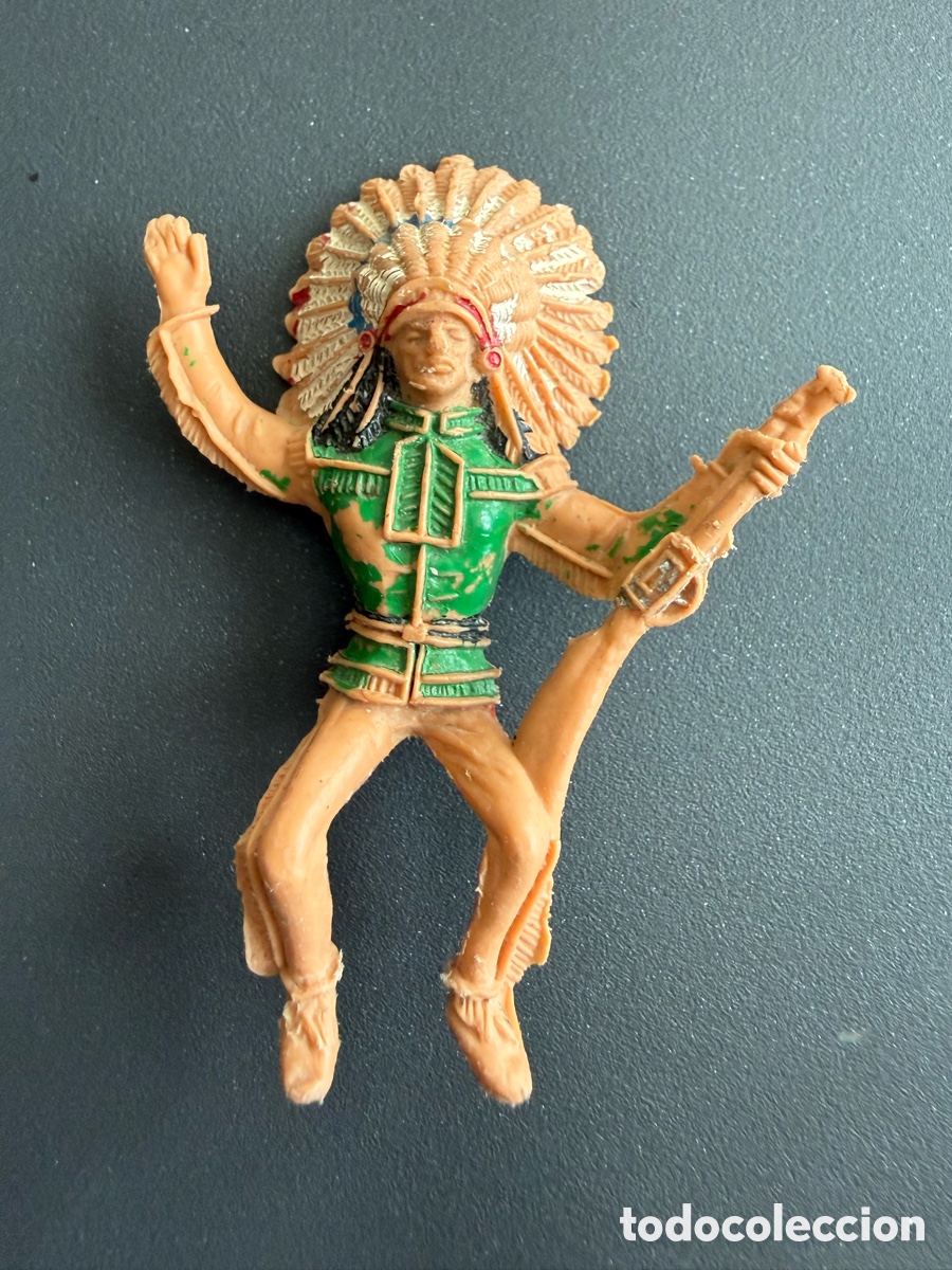 Figuras de goma y PVC: COMANSI. JEFE INDIO. Primera &Eacute;poca - Foto 1