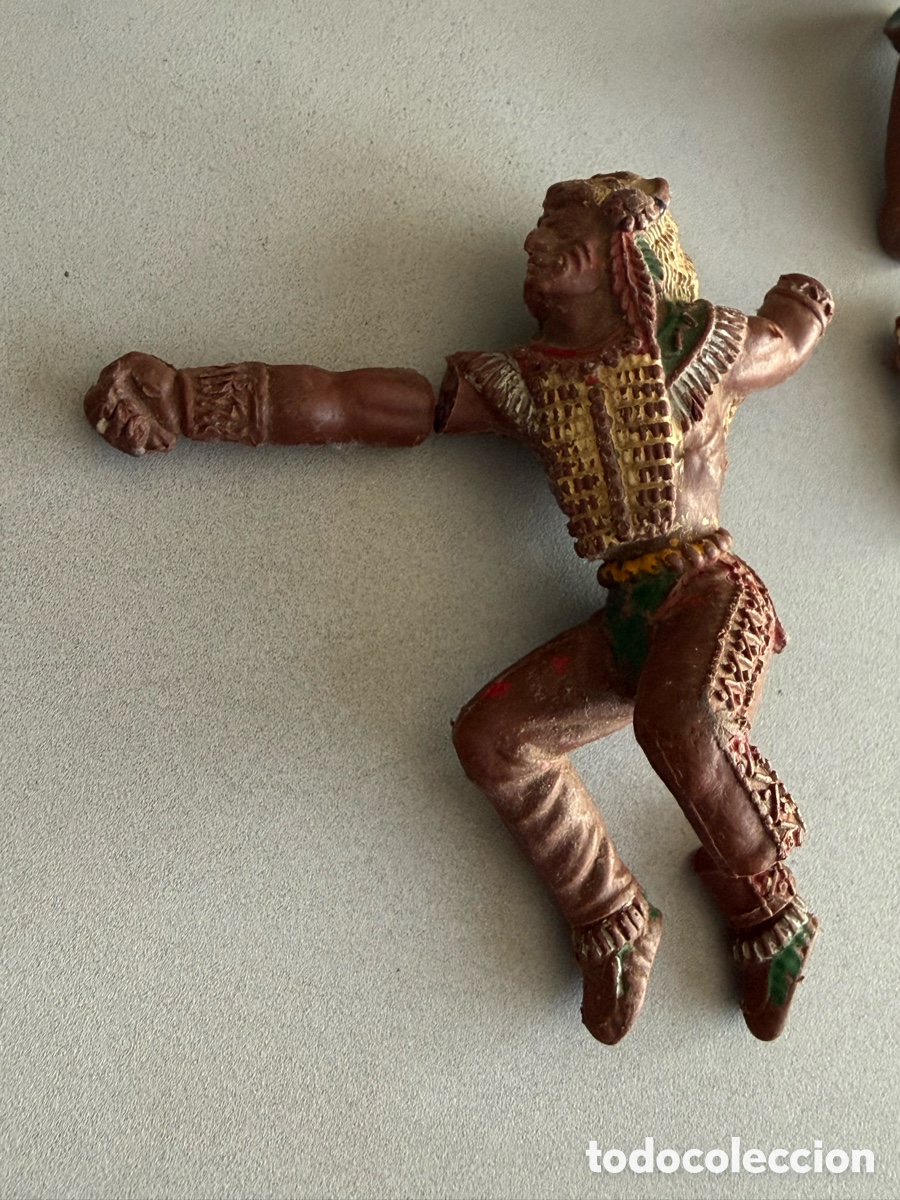 Figuras de goma y PVC: LAFREDO. INDIOS. SERIE GRANDE. ROTOS - Foto 2