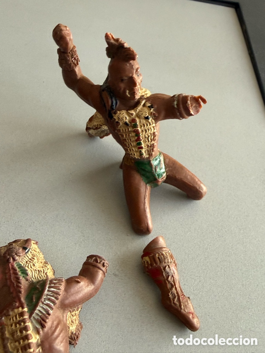 Figuras de goma y PVC: LAFREDO. INDIOS. SERIE GRANDE. ROTOS - Foto 3