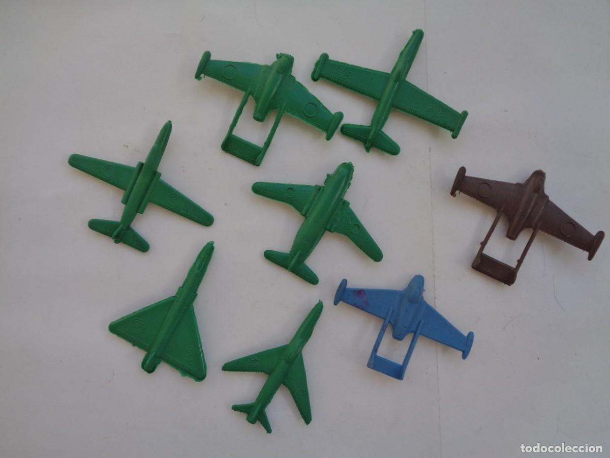 Figure di Gomma e PVC: LOTE DE 8 AVIONES DE PLASTICO DE MONTAPLEX