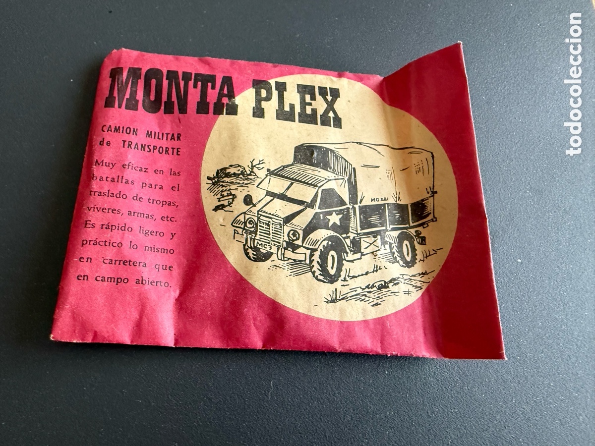 Figure di Gomma e PVC: MONTAPLEX. SOBRE SIN ABRIR. CAMI&Oacute;N MILITAR DE TRANSPORTE