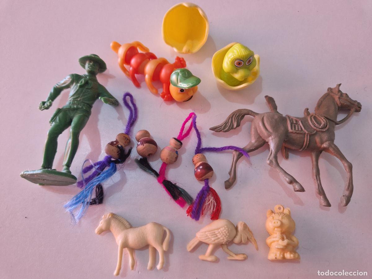 Figuras de goma y PVC: gran lote vario juego juguete kiosko chinitos suerte vaquero comansi figura kinder dunkin animal