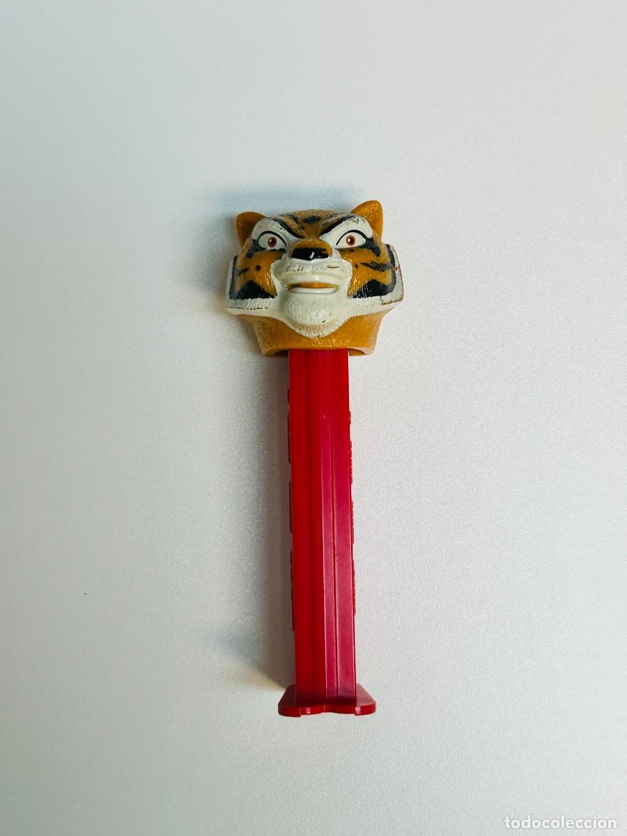 Figuras de Borracha e PVC: Dispensador de caramelos PEZ - Tigresa (Kung Fu Panda - Fuste rojo)