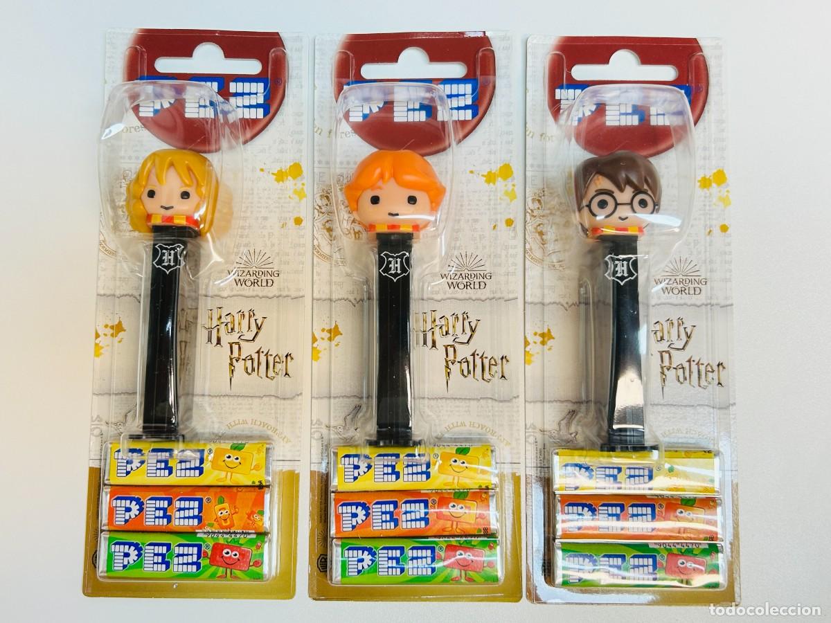 Figuras de Borracha e PVC: Lote de 3 dispensadores de caramelos PEZ - Colecci&oacute;n Harry Potter