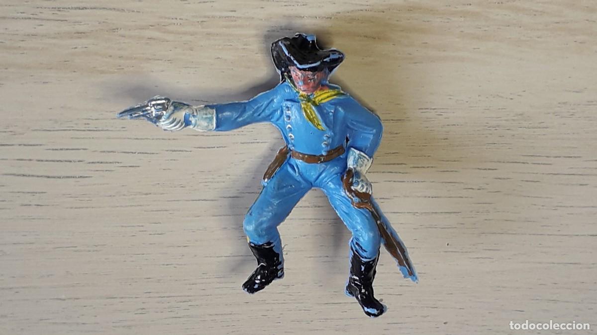 Figurines en Caoutchouc et PVC: Soldado Federal Yankee Oeste 1&ordf; &eacute;poca, pl&aacute;stico, Comansi Spain tipo Jecsan, original a&ntilde;os 60.