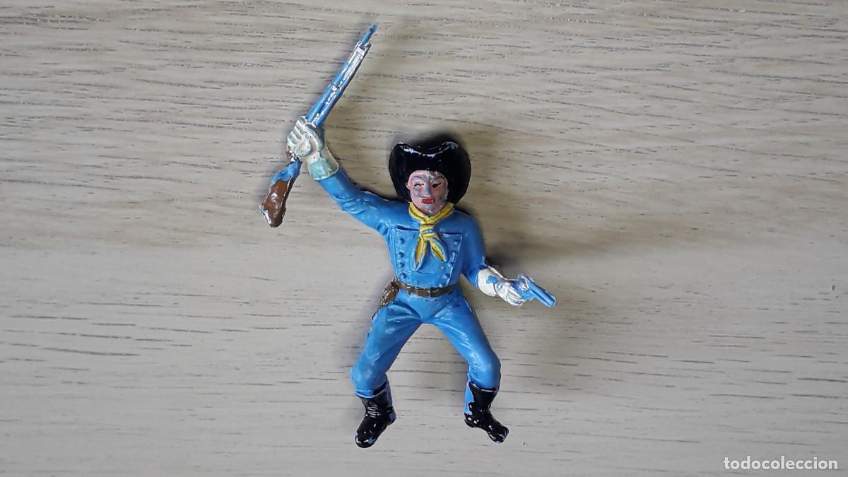 Figurines en Caoutchouc et PVC: Soldado Federal Yankee Oeste 1&ordf; &eacute;poca, pl&aacute;stico, Comansi Spain tipo Jecsan, original a&ntilde;os 60.