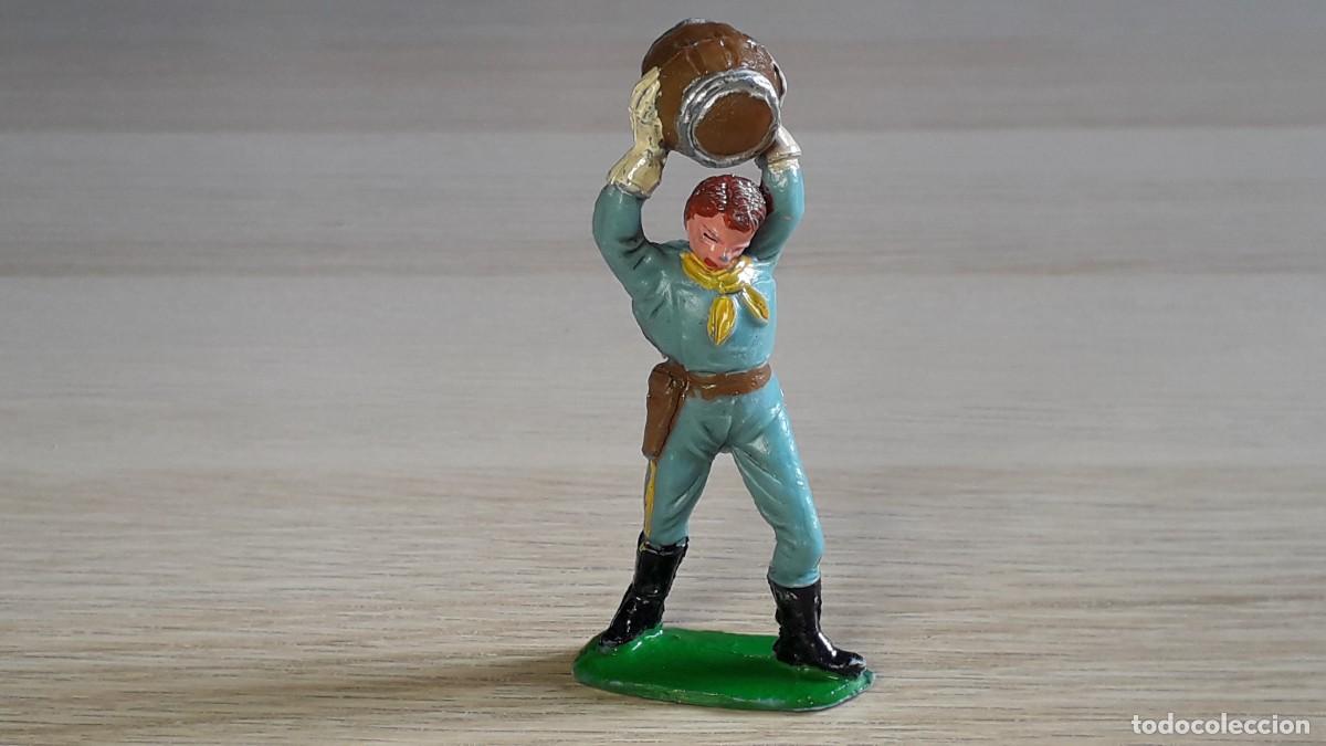 Figurines en Caoutchouc et PVC: Soldado Federal Yankee Oeste 1&ordf; &eacute;poca, pl&aacute;stico, Comansi Spain tipo Jecsan, original a&ntilde;os 60.