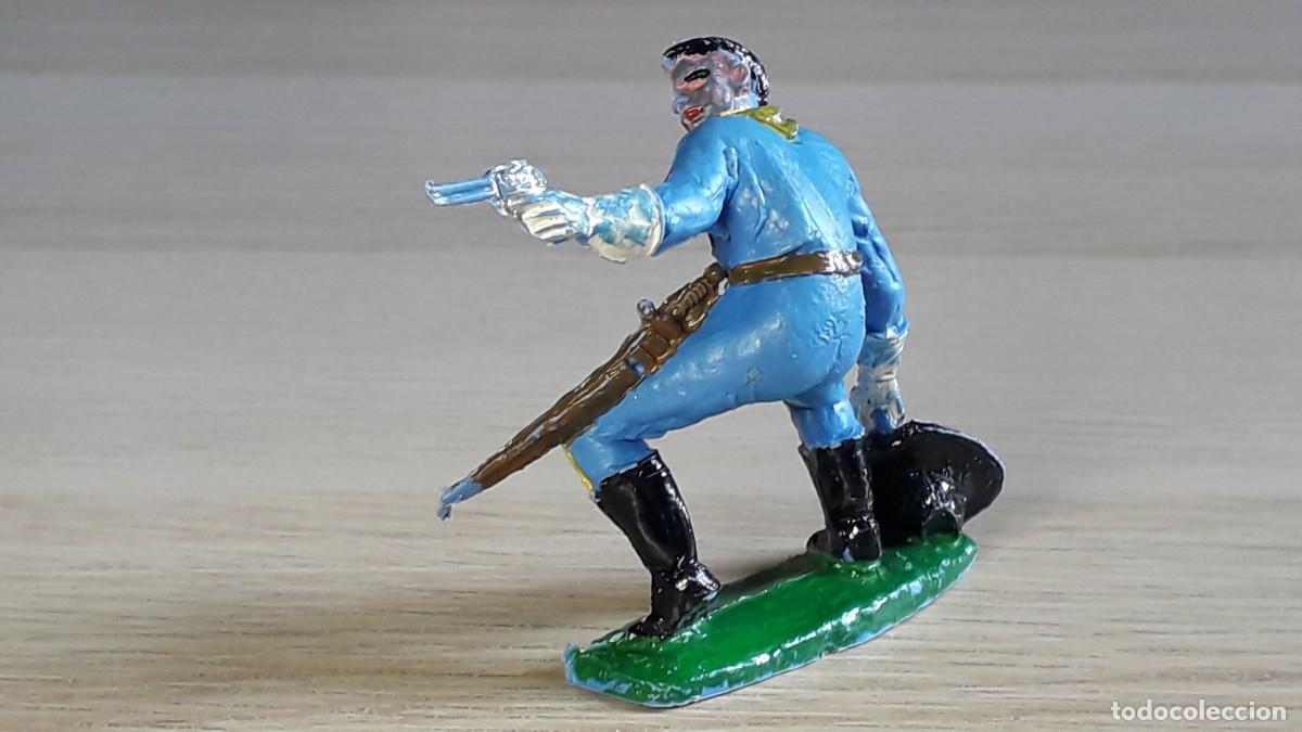 Figurines en Caoutchouc et PVC: Soldado Federal Yankee Oeste 1&ordf; &eacute;poca, pl&aacute;stico, Comansi Spain tipo Jecsan, original a&ntilde;os 60.