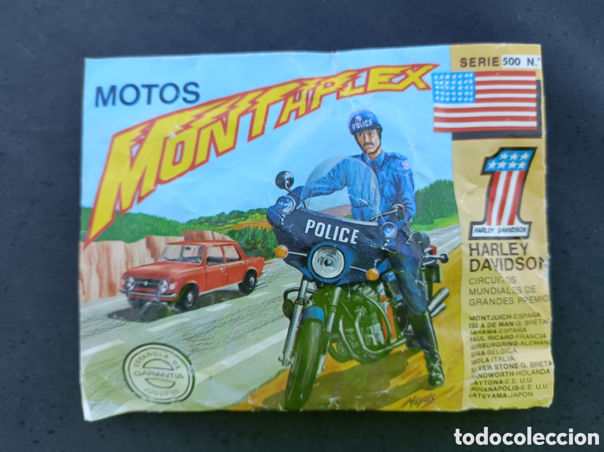 Gummi- und PVC-Figuren: SOBRE MONTAPLEX CERRADO - SERIE 500 - MOTO HARLEY DAVIDSON