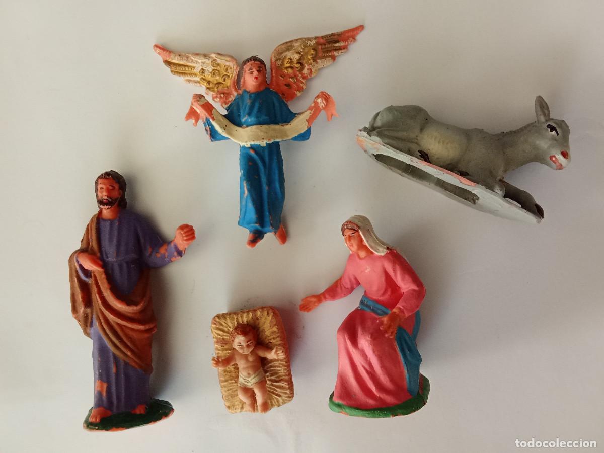 Rubber and PVC Figures: Figuras de Bel&eacute;n pesebre Pech Oliver a&ntilde;os 70