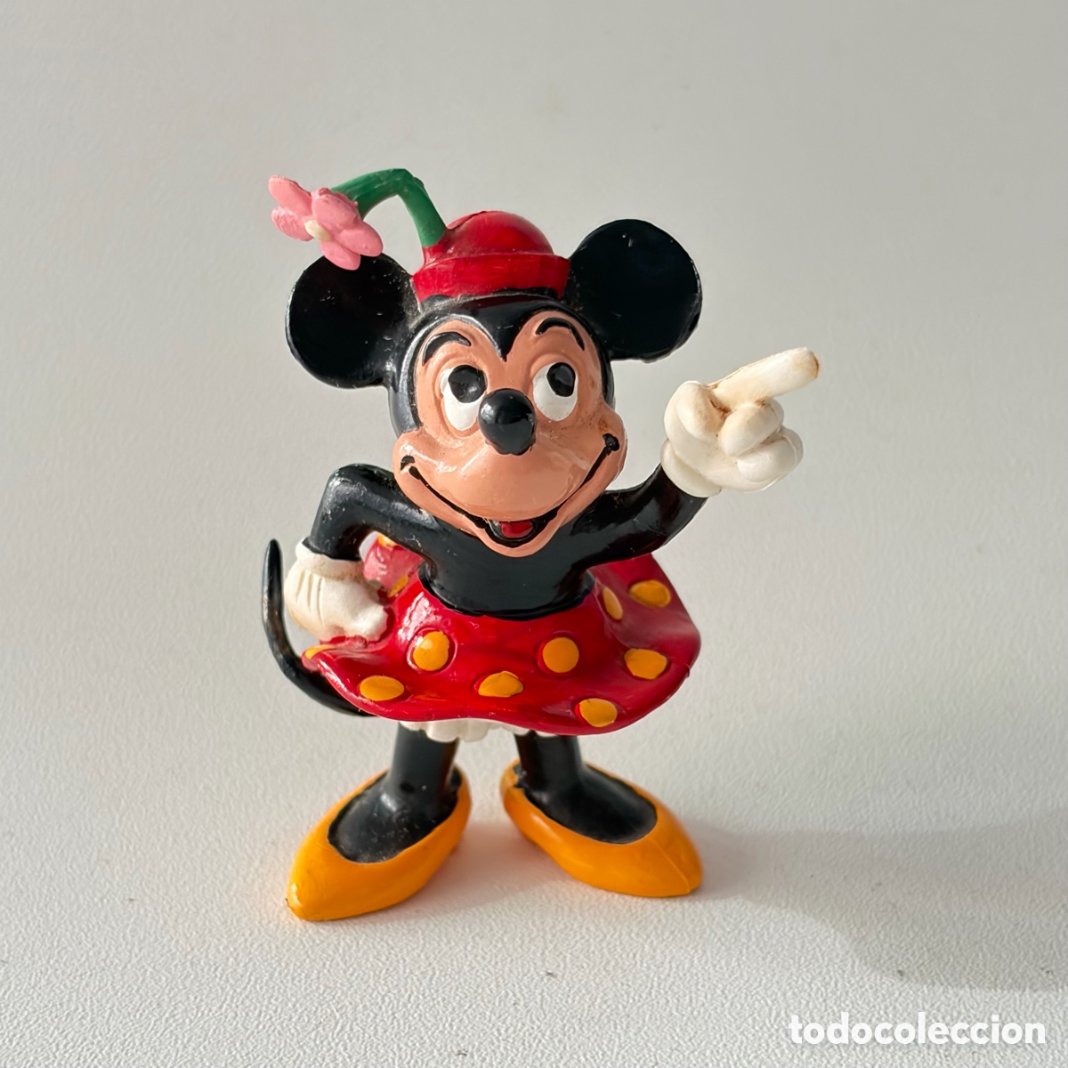 Figure di Gomma e PVC: figura mu&ntilde;eca minnie mouse con flor disney comics spain a&ntilde;os 80 pvc