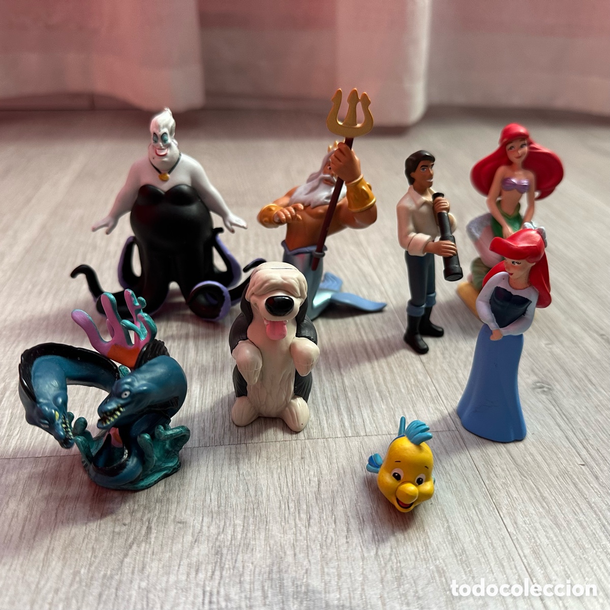 Rubber and PVC Figures: Set juego 8 figuritas La Sirenita, Disney Store.