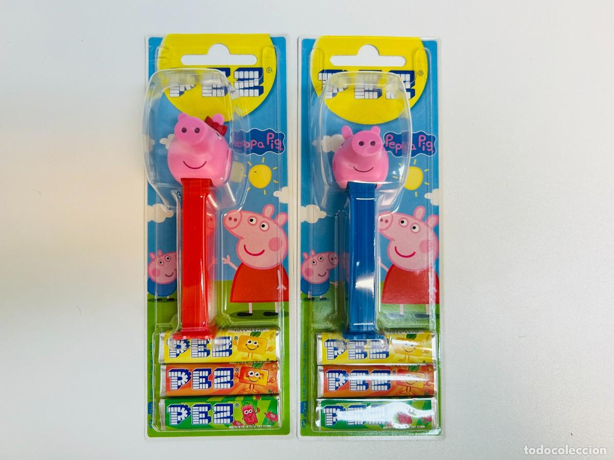 PEZ Dispenser: Lote de 2 dispensadores de caramelos PEZ - Colecci&oacute;n Peppa Pig (Set Completo: Peppa y George)