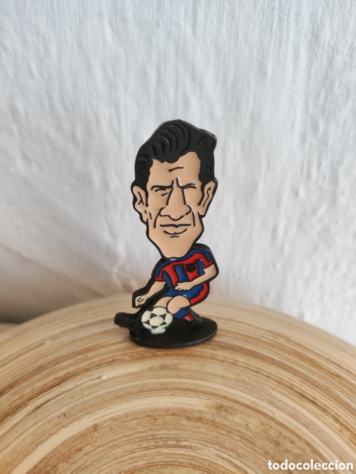 Figuras de goma y PVC: Figura metal Luis Figo F.C.Barcelona