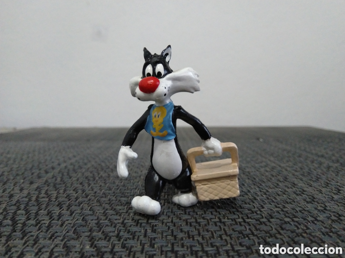 Figurines en Caoutchouc et PVC: FIGURA PVC SILVESTRE PIOLIN APPLAUSE CESTA BABERO LINDO GATITO TWEETY CANARIO SYLVESTRE
