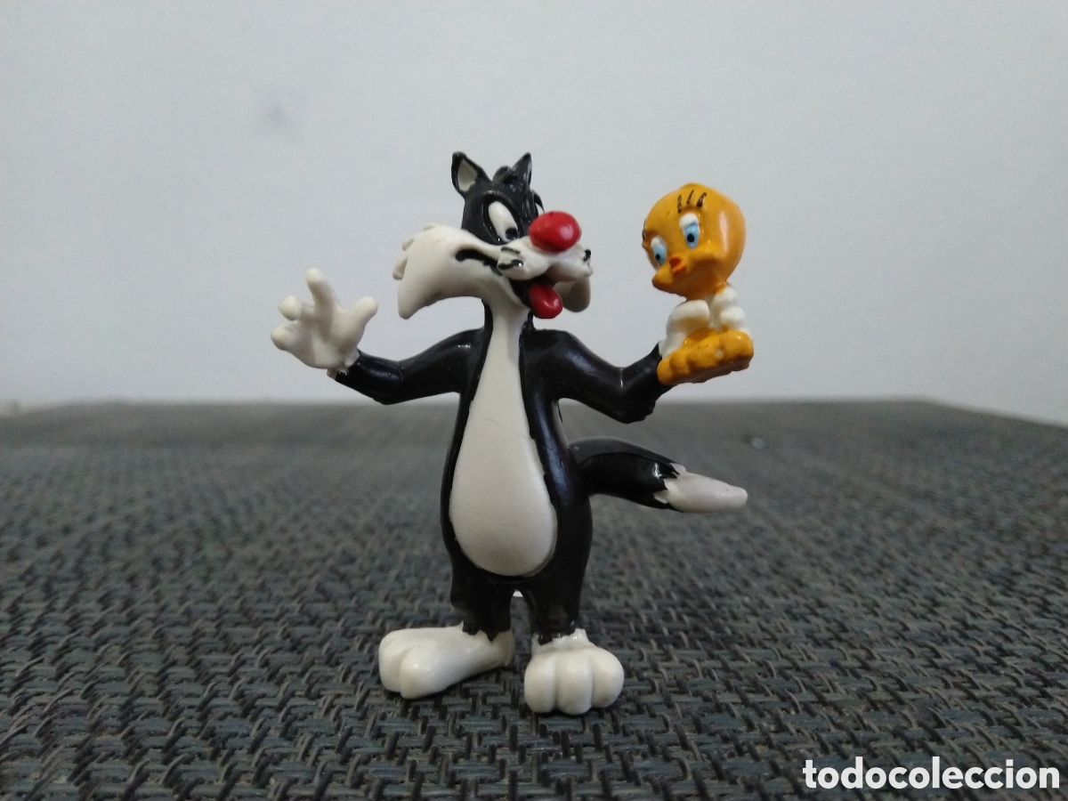 Figuras de Borracha e PVC: FIGURA PVC SILVESTRE PIOLIN COMICS SPAIN DIBUJOS ANIMADOS LINDO GATITO TWEETY CANARIO SYLVESTRE