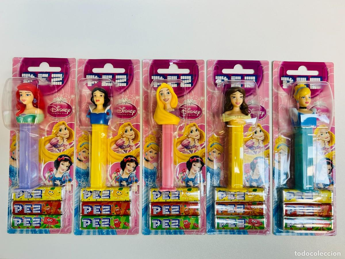 Figure di Gomma e PVC: Lote de 5 dispensadores de caramelos PEZ - Colecci&oacute;n Princesas Disney / Disney Princess Set Completo