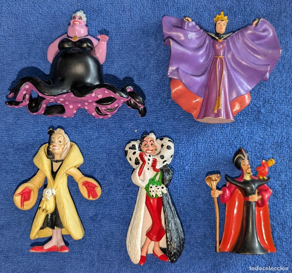 Figurines en Caoutchouc et PVC: Lote de cinco figuras de villanas Disney
