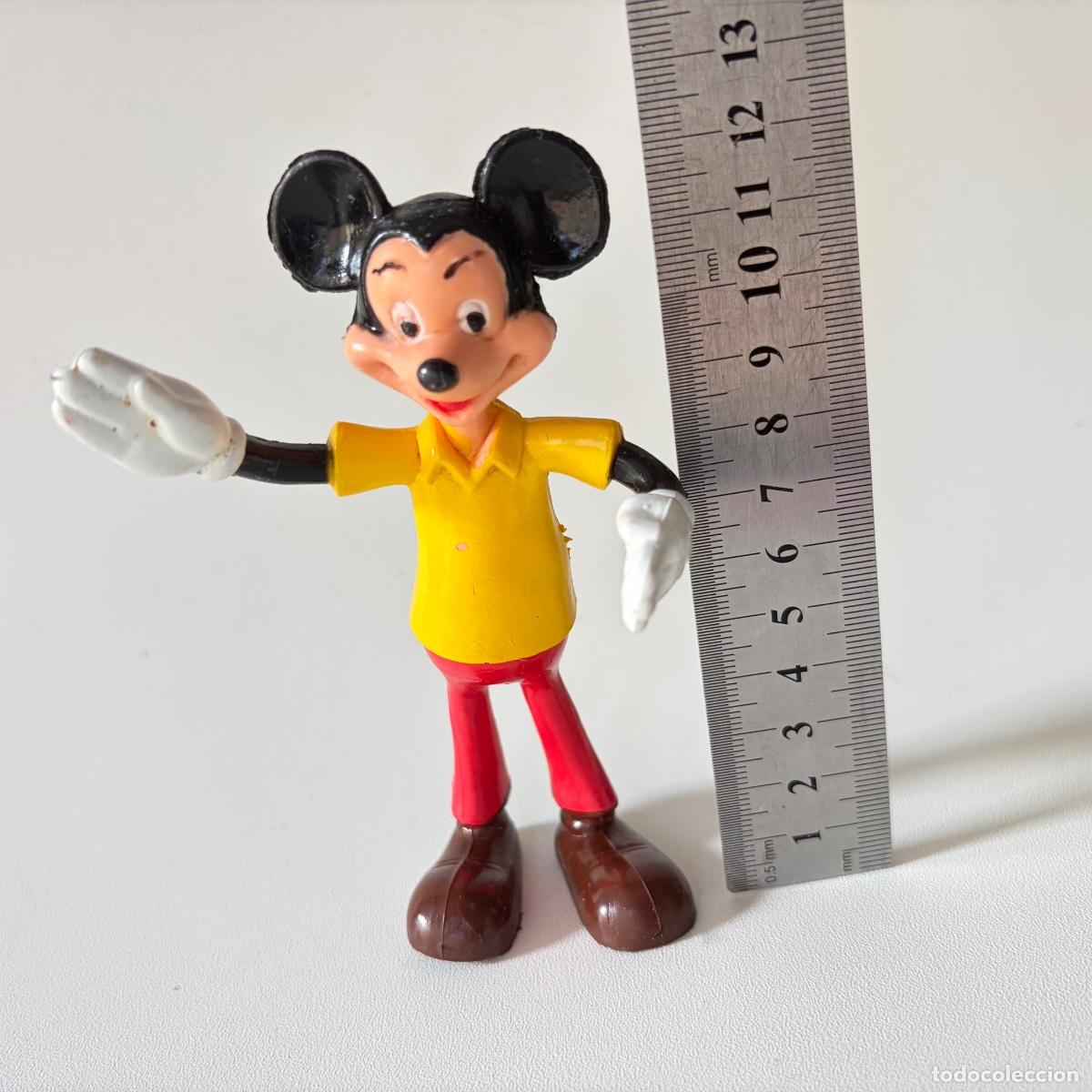 Figuras de goma y PVC: figura mu&ntilde;eco mickey mouse flexible articulado brabo disney vintage a&ntilde;os 70 80 pvc