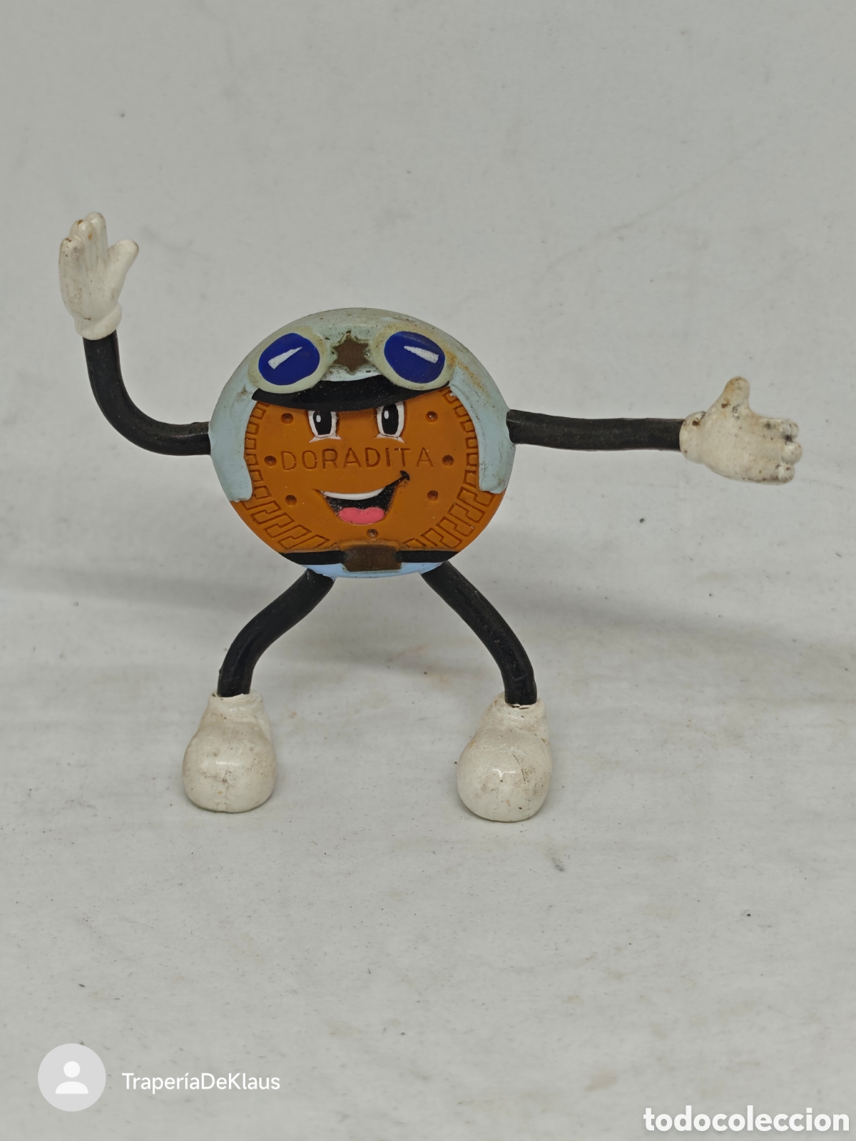 Figuras de goma y PVC: Mu&ntilde;ecos articulados - flexibles de galleta Marb&uacute; Dorada - doradita - car121