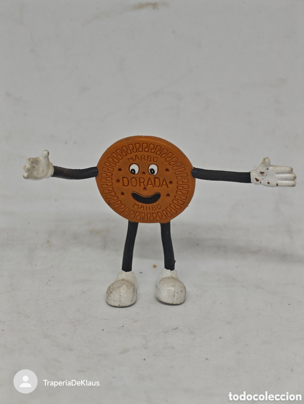 Figuras de goma y PVC: Mu&ntilde;ecos articulados - flexibles de galleta Marb&uacute; Dorada - doradita - car121