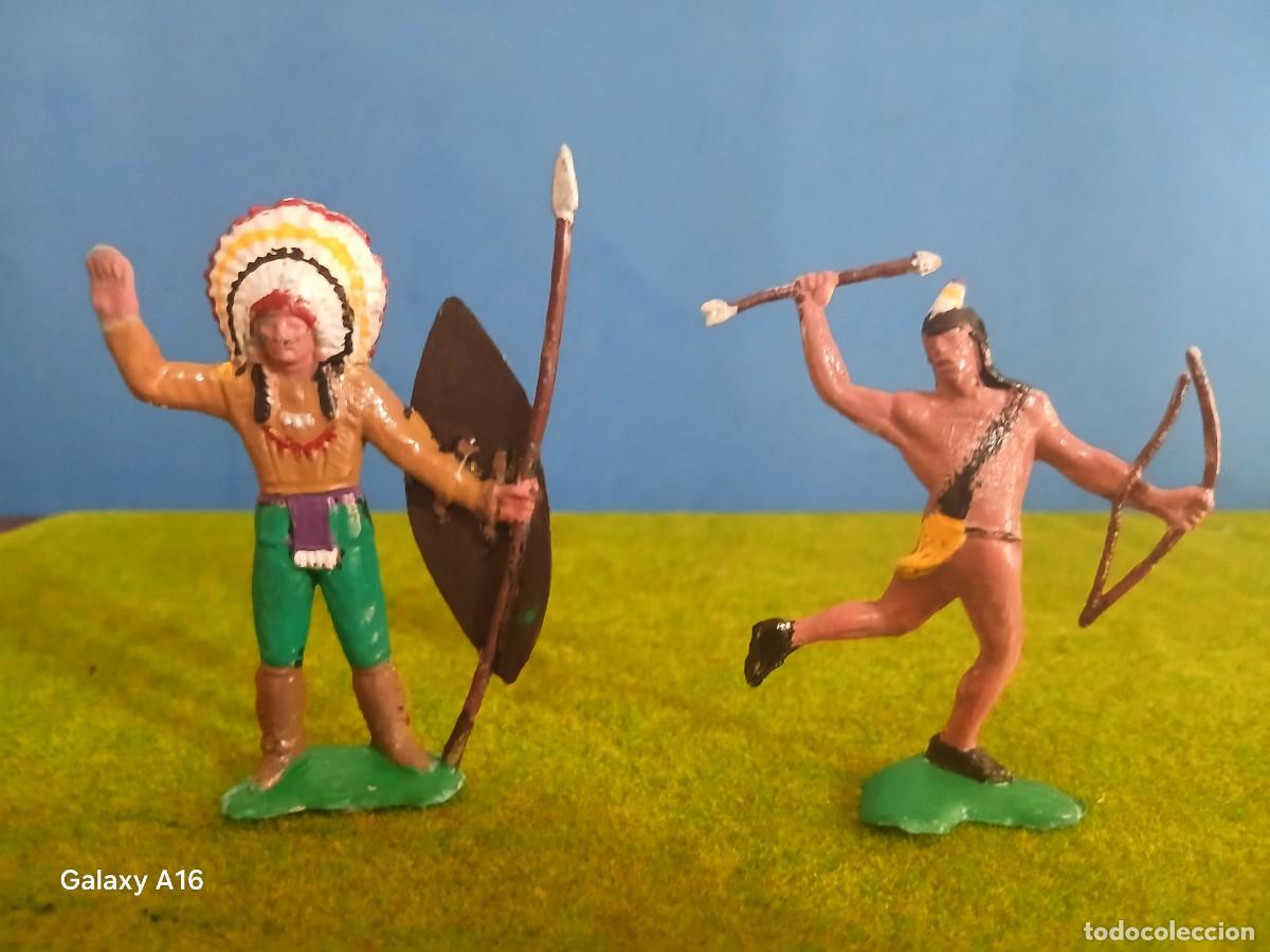 Gummi- und PVC-Figuren: SOLDADOS DE PLASTICO INDIOS COMANSI COMO NUEVOS 2