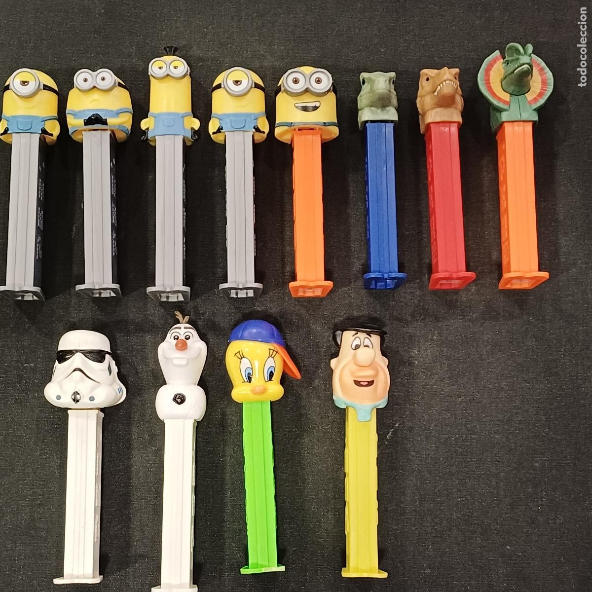 Figuras de Borracha e PVC: LOTE DE DISPENSADORES PEZ.