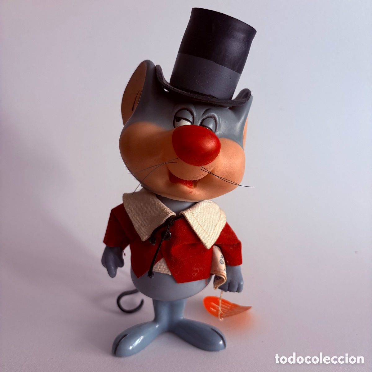 Figuras de Borracha e PVC: figura mu&ntilde;eco merlin the magic mouse warner bros dakin de 1970 original con etiquetas