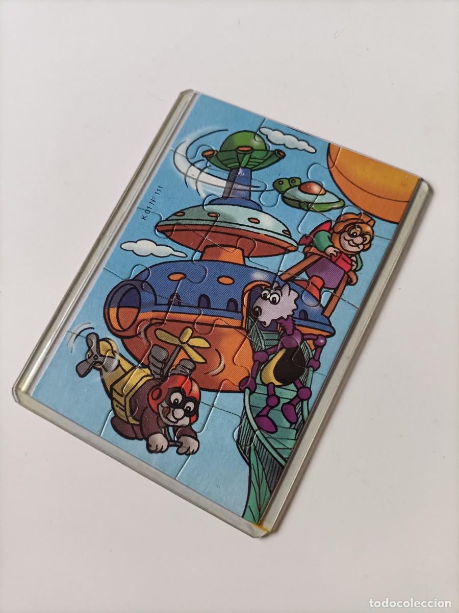 Figuras de goma Kinder: puzzle kinder antiguo funda puzle rompecabezas k01 111 nave espacial bpz papel