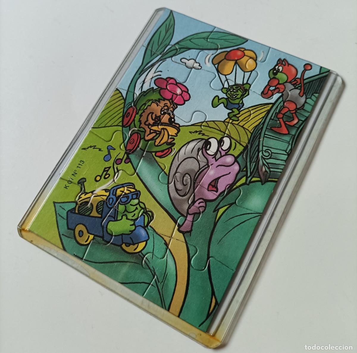 Figuras de goma Kinder: puzzle kinder antiguo funda puzle rompecabezas k01 01 113 caracol