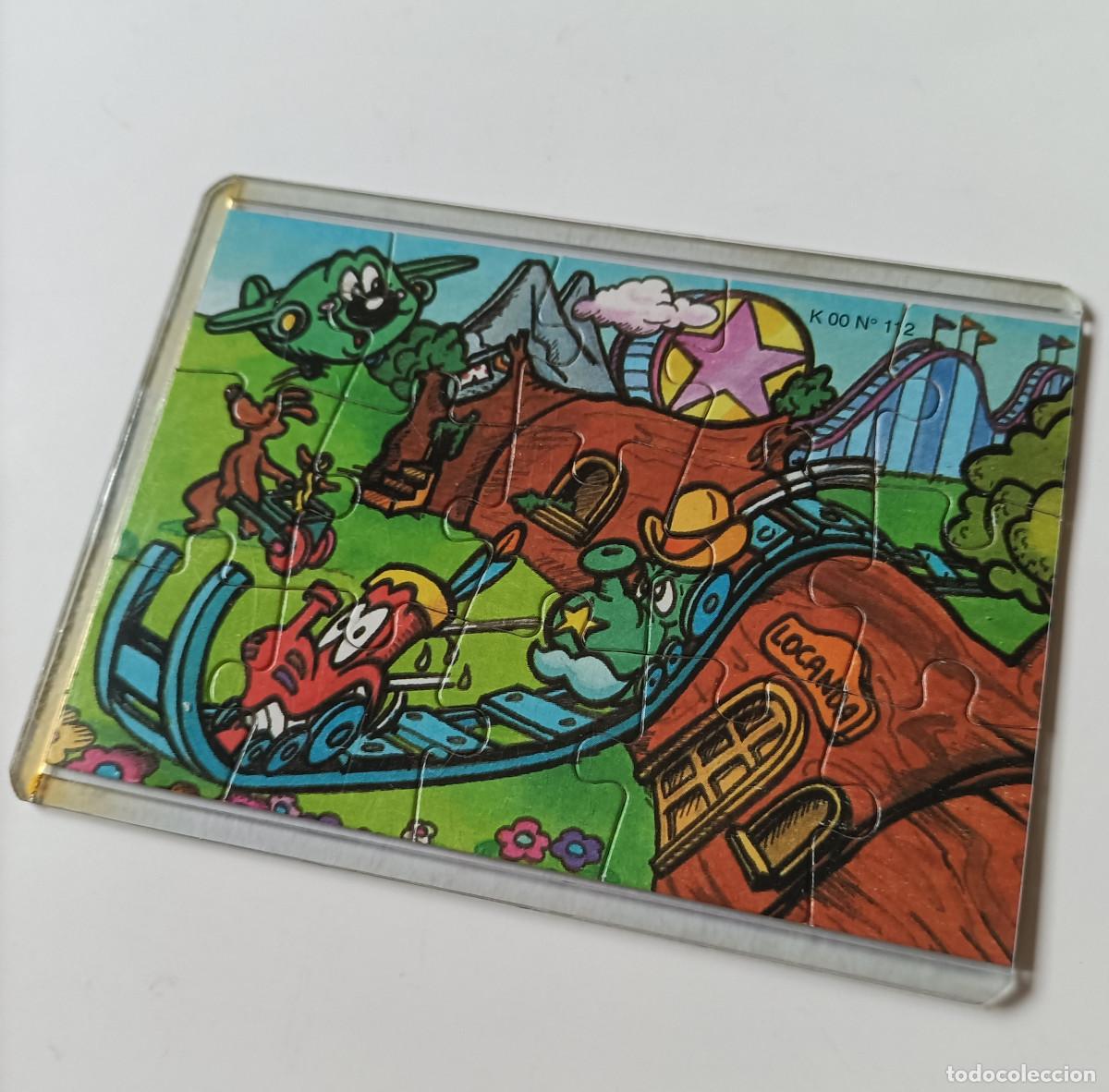 Figuras de goma Kinder: puzzle kinder antiguo puzle rompecabezas k00 112 funda monta&ntilde;a rusa puzle