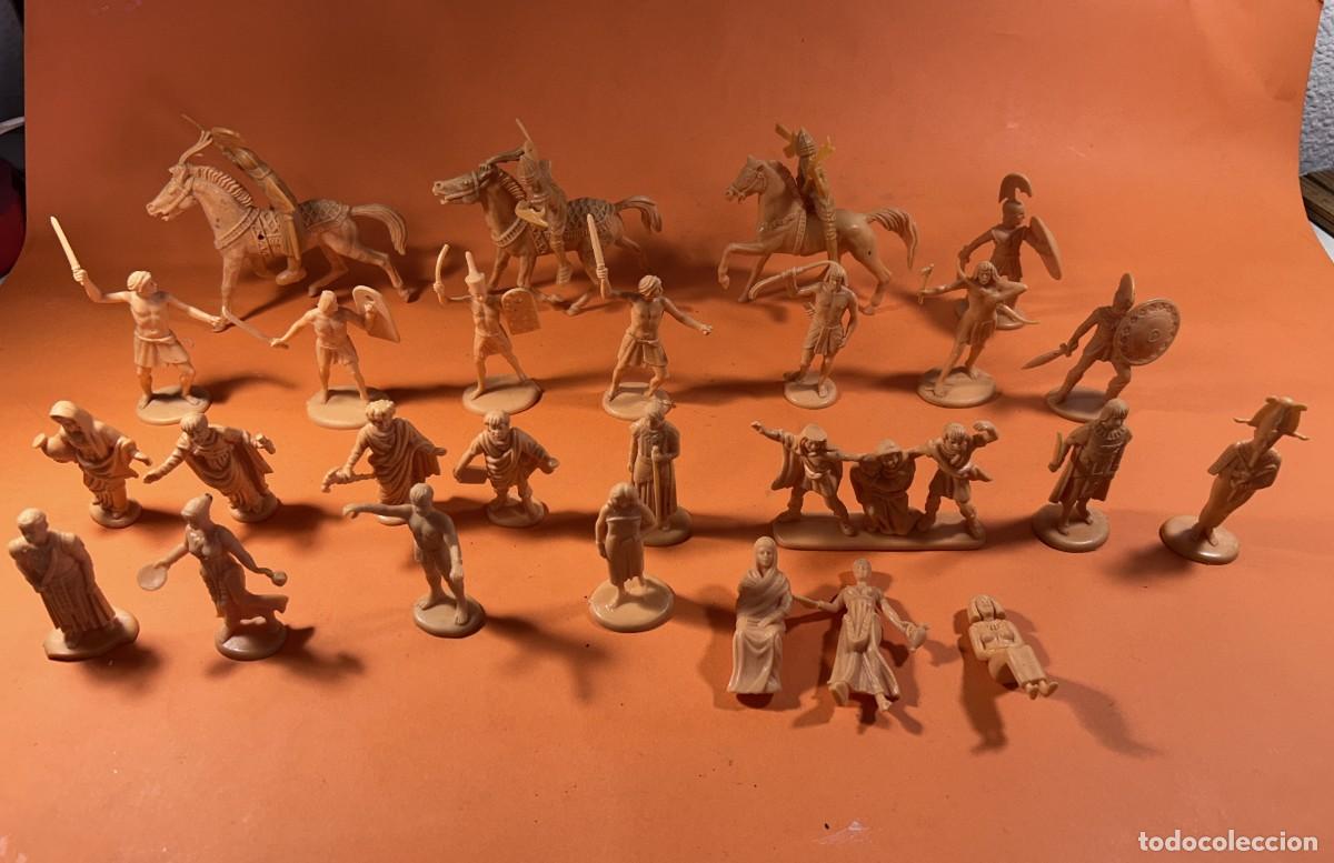 Gummi- und PVC-Figuren: FIGURAS ATLANTIC DE EGIPCIOS GRIEGOS LEONIDAS 60 mm.