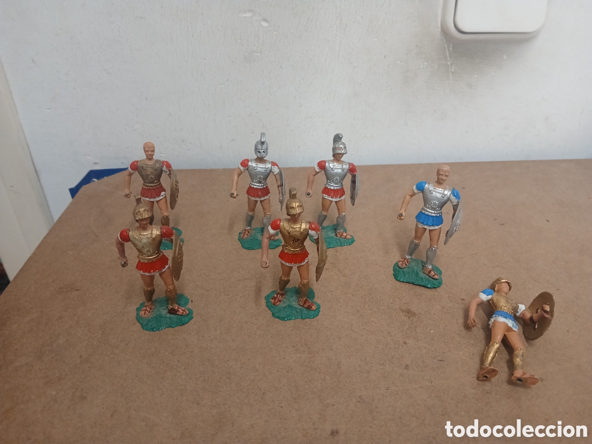 Gummi- und PVC-Figuren: Lote de soldados griegos aohna